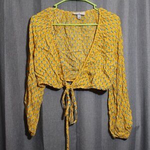 wrap yellow top
